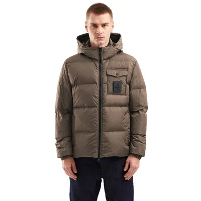 Refrigiwear Beige Nylon Men Jacket In Brown