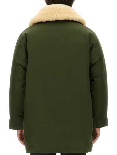 Shop Nigel Cabourn Parka "finch" In Green