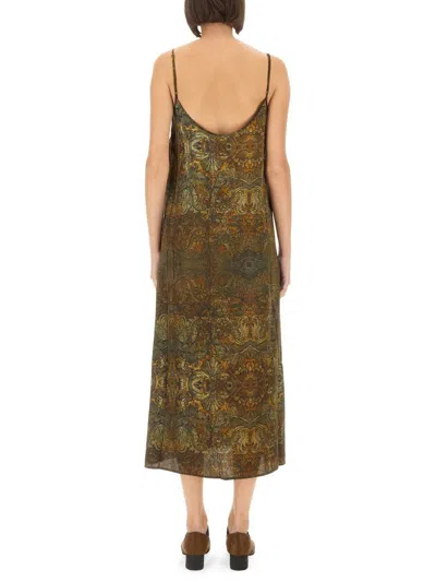 Shop Uma Wang "anaya" Dress In Brown