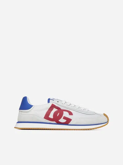 Dolce & Gabbana Cushion Low-top Sneakers Featuring Contrasting Elements In White,red