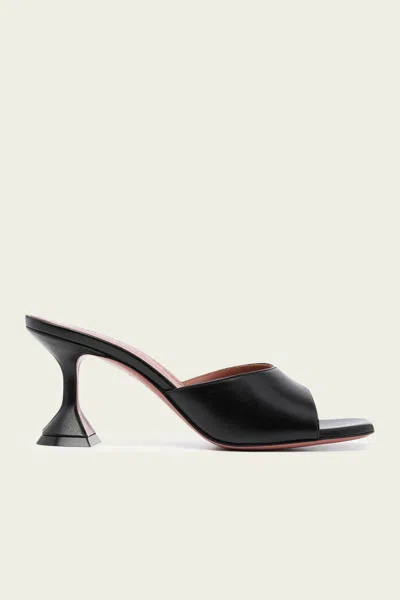 Amina Muaddi Lupita Patent Leather Mule Sandals
