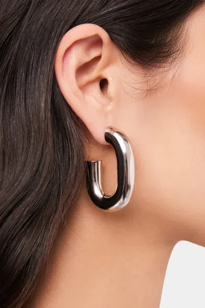 Rabanne Xl Link Earrings In Silver