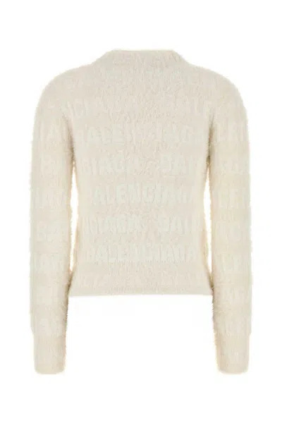 Shop Balenciaga Knitwear In White