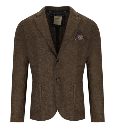 Shop Bob Dover Brown Single-breasted Jacket