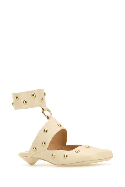 Shop Chloé Heeled Shoes In White