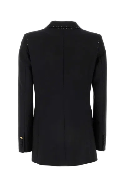 Shop Hebe Studio Jackets And Vests In Black