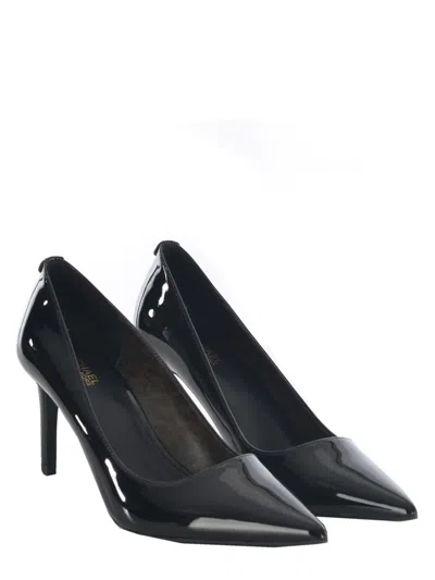 Michael Kors Alina Flex Pumps In Black Patent Leather In Black