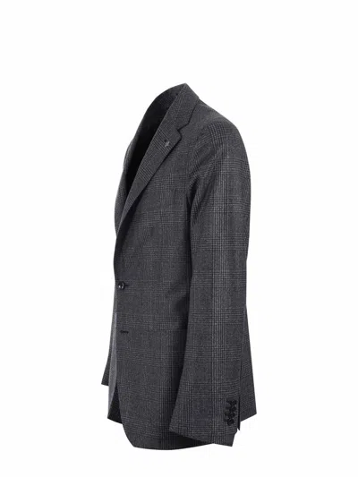 Tagliatore Jacket In Super 110 S Virgin Wool In Grey