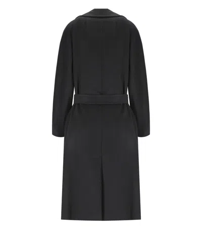 Shop Weekend Max Mara Resina Black Belted Coat