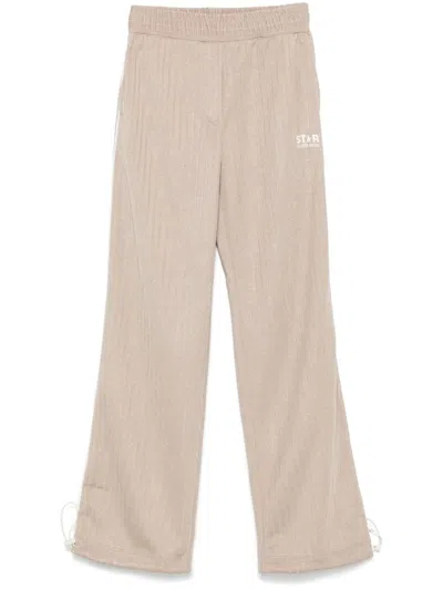 Shop Golden Goose Pants In Palekhakipapyrus