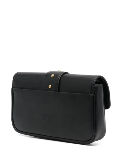 Shop Pinko Love Pocket Simply Crossbody Bag In Black