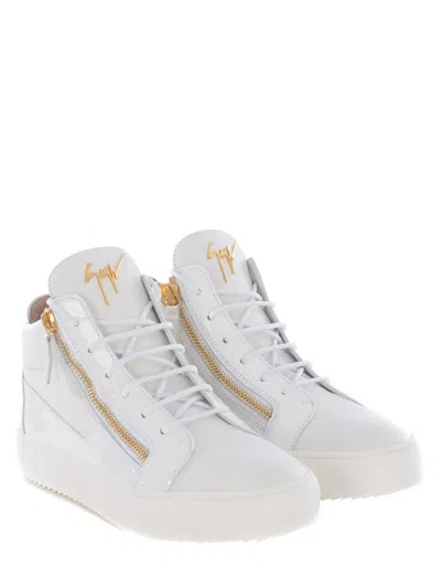 Giuseppe Zanotti Sneakers Hi-top Logo In White