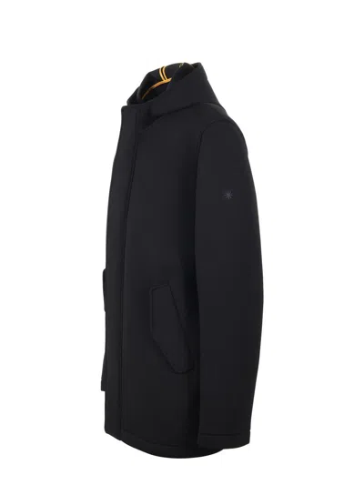 Manuel Ritz Jacket In Stretch Twill In Black