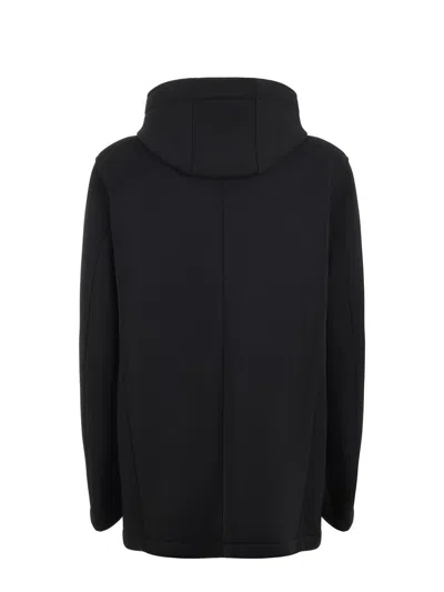Manuel Ritz Jacket In Stretch Twill In Black