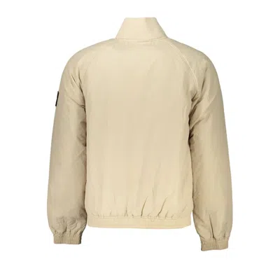 Shop Calvin Klein Chic Beige Long Sleeve Designer Men's Jacket