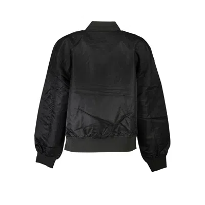 Calvin Klein Chic Long Sleeve Zip Sports Jacket In Black