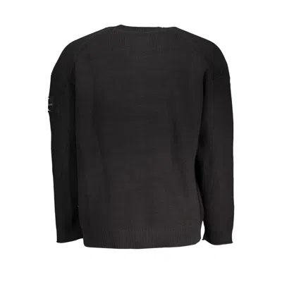 Calvin Klein Elegant Long Sleeve V-neck Cardigan In Black