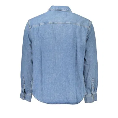 Calvin Klein Blue Utility Denim Jacket In Light Blue