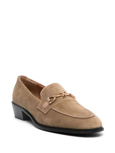Roberto Festa Flat Shoes In Gold