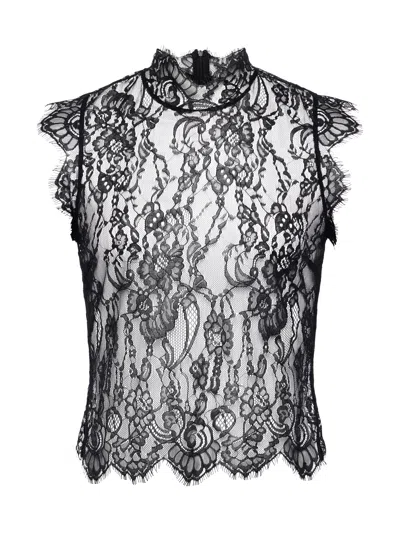 L'agence Tours Lace Top In Black