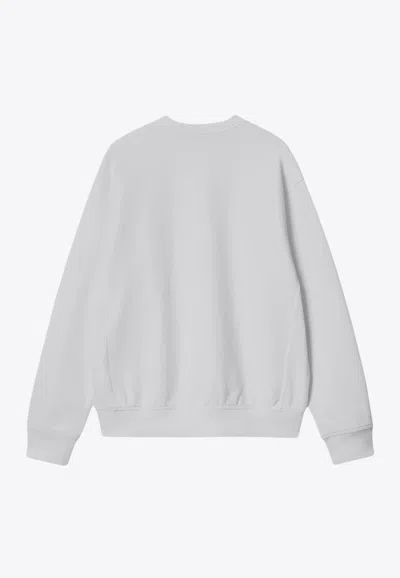 Carhartt American Script Crewneck Sweatshirt In White