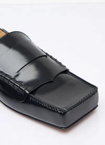 Jacquemus Les Mocassins Carre Leather Loafer In Black