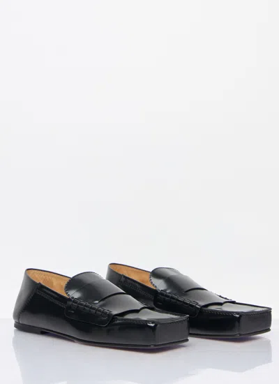 Jacquemus Les Mocassins Carre Leather Loafer In Black