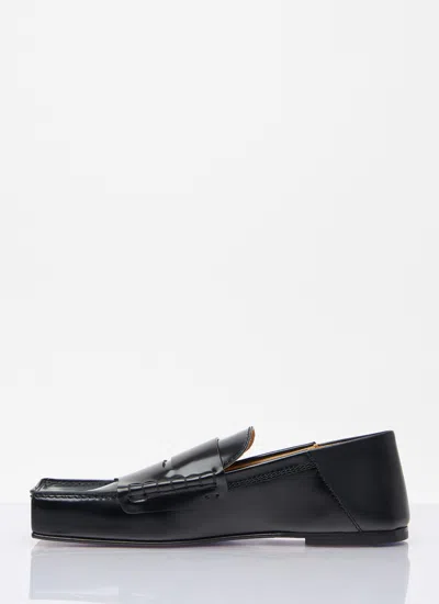 Jacquemus Les Mocassins Carre Leather Loafer In Black