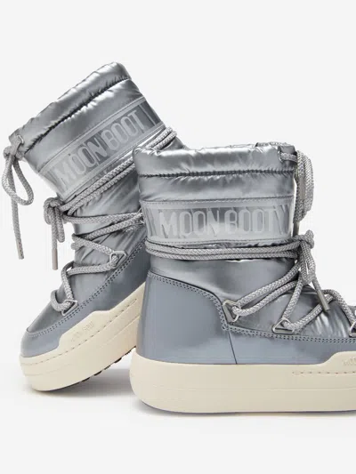 Moon Boot Kids Jr Park Boots In Silver