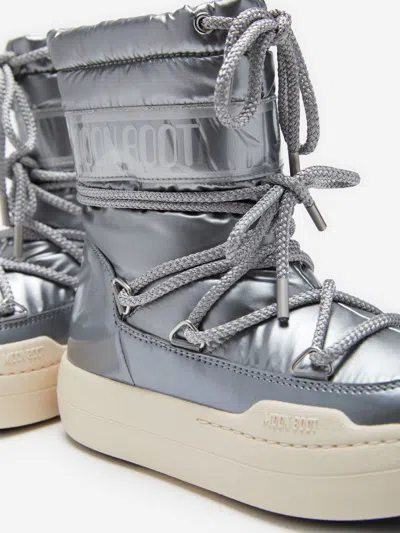 Moon Boot Kids Jr Park Boots In Silver