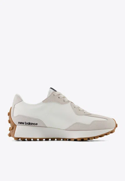 New Balance Canvas And Suede Sneakers In White