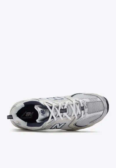 New Balance 530 Low-top Sneakers In Silver Metallic With Summer Fog And Nb Navy In Silver