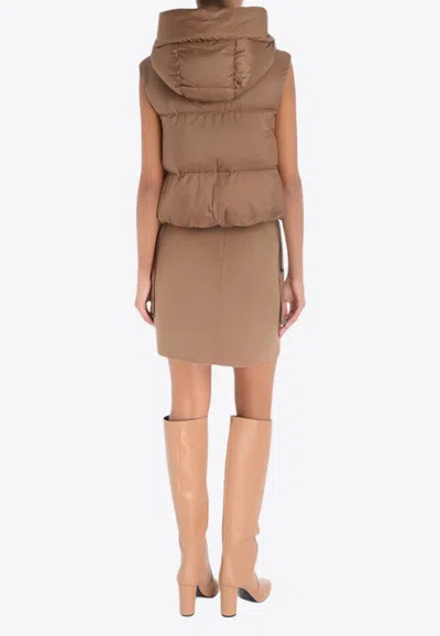 Shop 's Max Mara Ali A-line Wool Mini Skirt In Camel