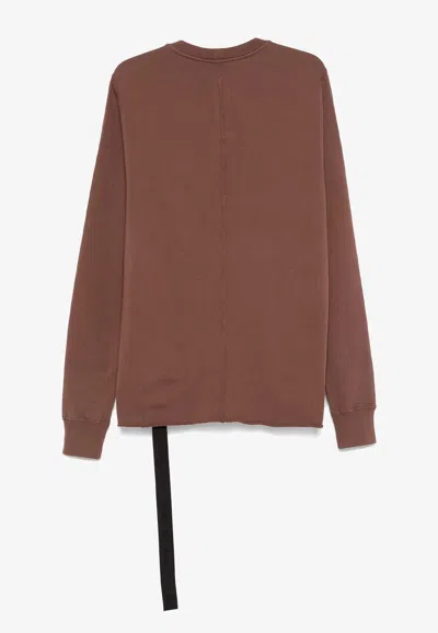 Rick Owens Drkshdw Crew-neck Sweatshirt In Brown