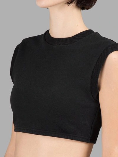 Shop Yeezy Women's Black Cropped Top