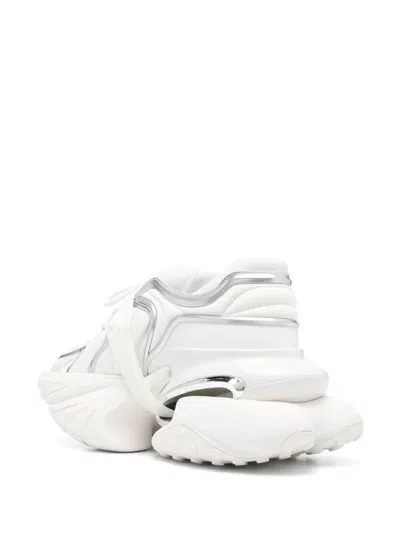 Balmain 'unicorn' White Sneakers With With Embossed Logo On The Side In White