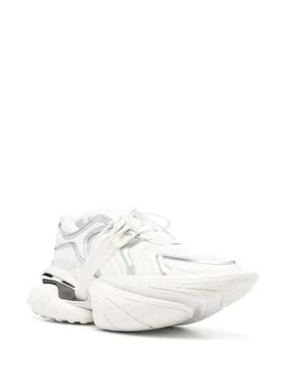 Balmain 'unicorn' White Sneakers With With Embossed Logo On The Side In White