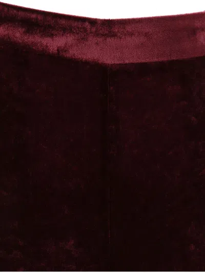 Etro Red Pants With Elastic Waistband In Red