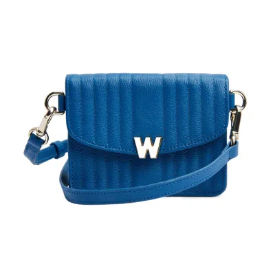 Wolf 1834 Mimi Mini Bag With Wristlet In Marine In Blue