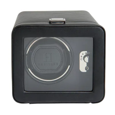 Wolf Windsor Single Watch Winder With Cover In Black