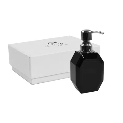 Lainy Home Octagon Crystal Soap Dispenser With Silver Pump