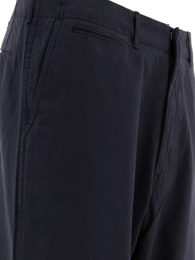 Shop Nanamica Straight-leg Trousers In Blue