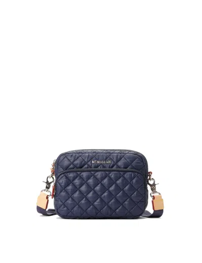Mz Wallace Small Quilted Camera Bag In Blue