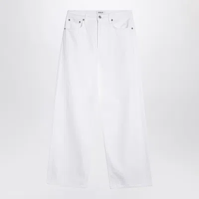 Agolde White Jeans In Regenerated Denim
