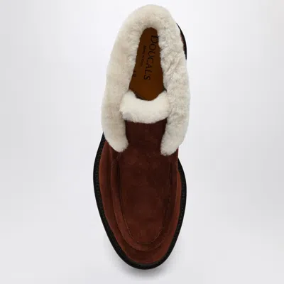 Doucal's Suede Moccasin With Fur