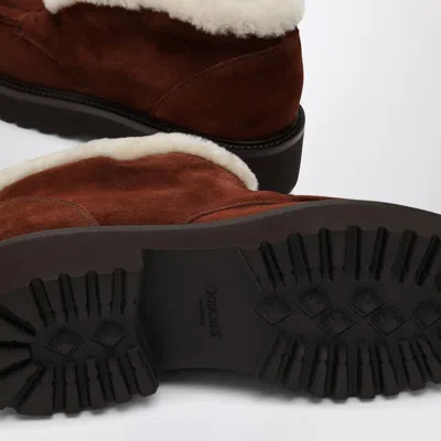 Doucal's Suede Moccasin With Fur