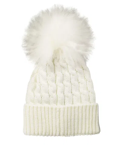 Moncler Knit Wool Beanie Pom-pom Detail