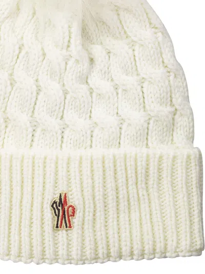 Moncler Knit Wool Beanie Pom-pom Detail
