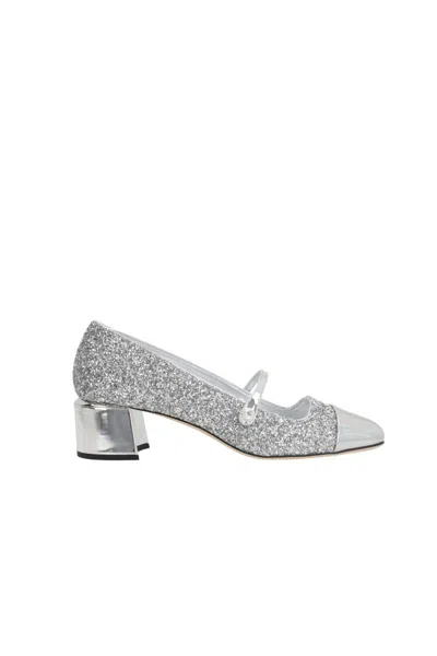 Shop Jimmy Choo With Heel In Silver