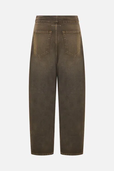 Shop Mm6 Maison Margiela Jeans In Brown